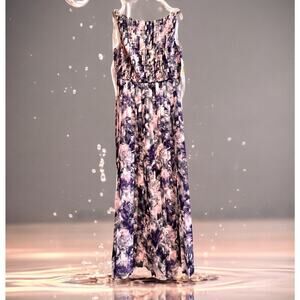 NEW Kay Unger NY Dress 6 Pink Purple Sleeveless Gown Maxi